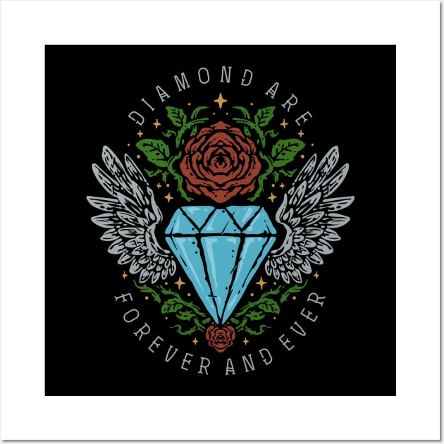 diamond are forever Wall Art by Mako Design 